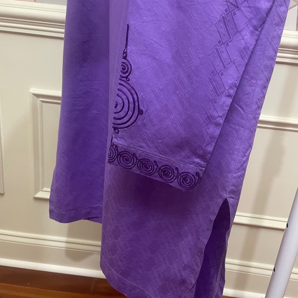 Dashiki 2-Piece Shirt & Pant Suit, African Men's Dashiki, Hand embroidery Large - Picture 8 of 10